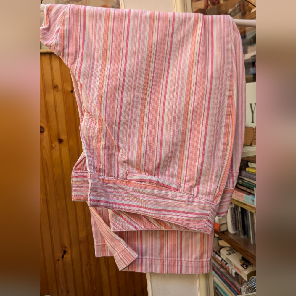 Liz Claiborne Pink and Orange Striped pants